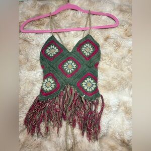 Vintage backless tank top